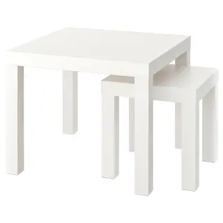 LACK nest of tables, set of 2, white