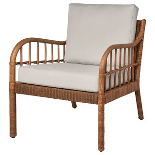 HOLMSTA / FRÖKNABO armchair, handmade beige + Vissle beige, Width 62 x Depth 75 x Height 73 cm