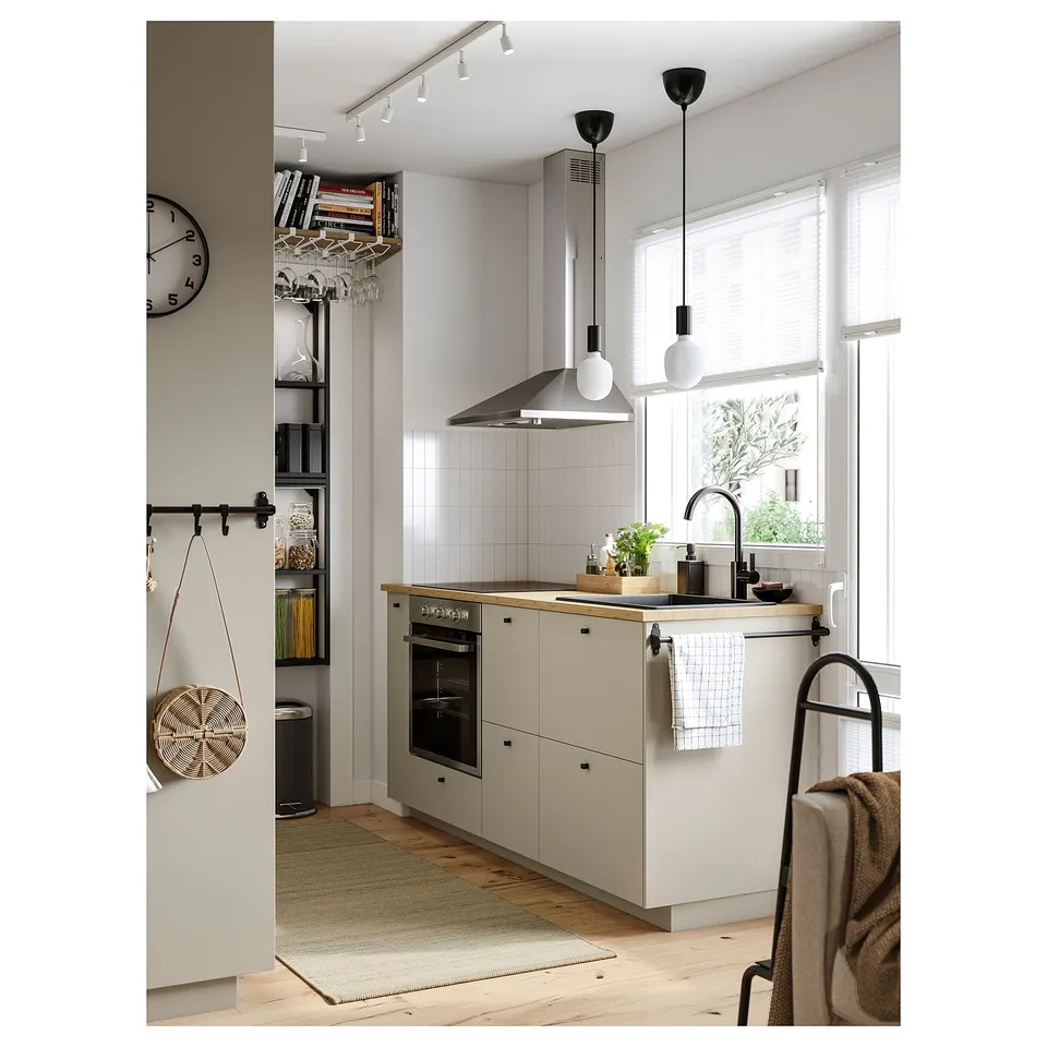 HOLMARED Worktop, bamboo/veneer, 186x2.8 cm