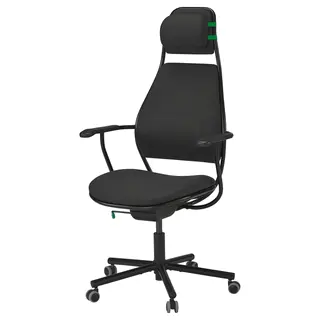 LÖPARBANA gaming chair, Vissle dark grey, Width 66 x Depth 66 cm