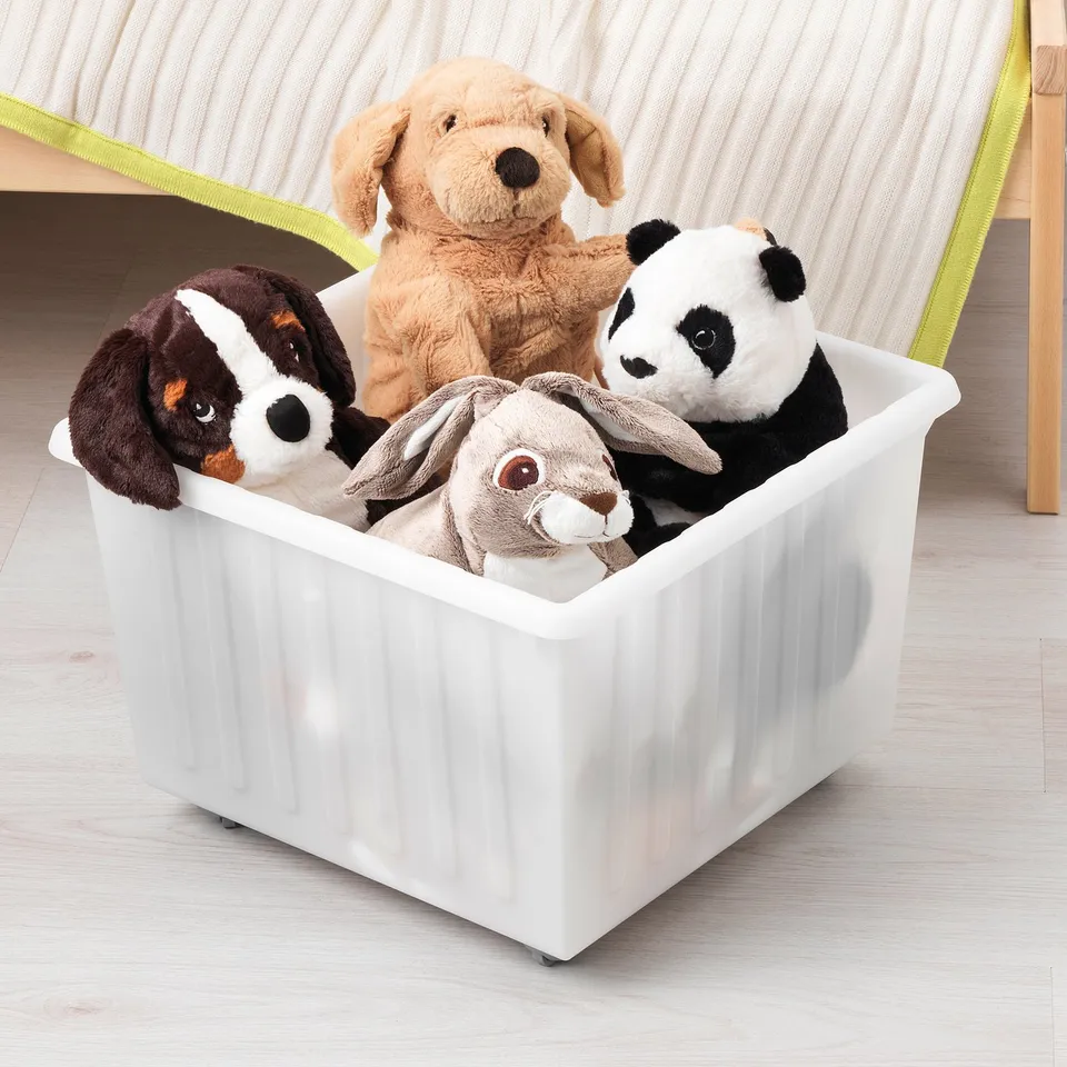 part: VESSLA storage crate with castors