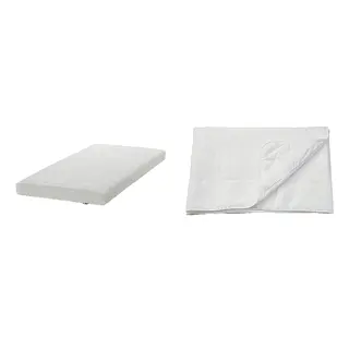 ÄNGSKORN/ÅFJÄLL set: foam mattress + mattress protector, firm/white, 90x200 cm