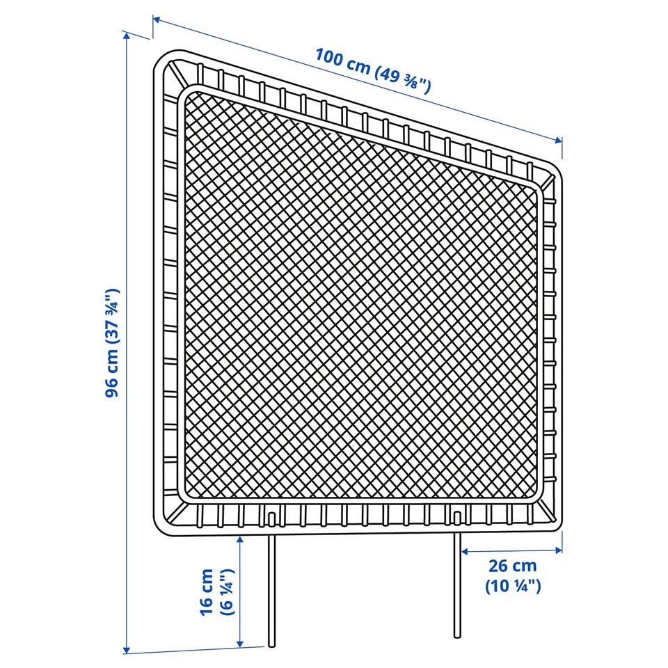 part: VEVELSTAD bed frame with 3 headboards