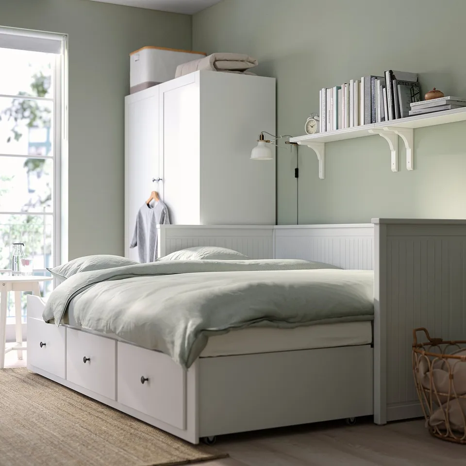 part: HEMNES day-bed frame with 3 drawers