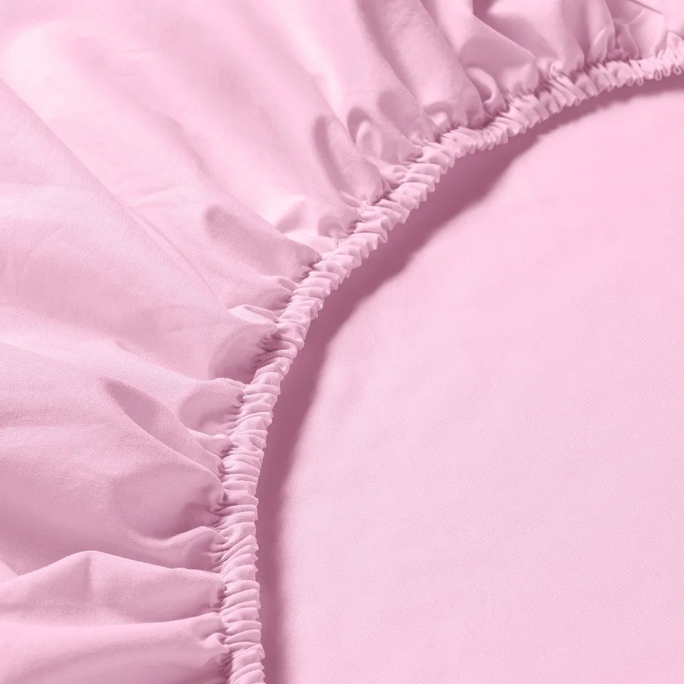 DVALA Fitted sheet, pink, 90x200 cm