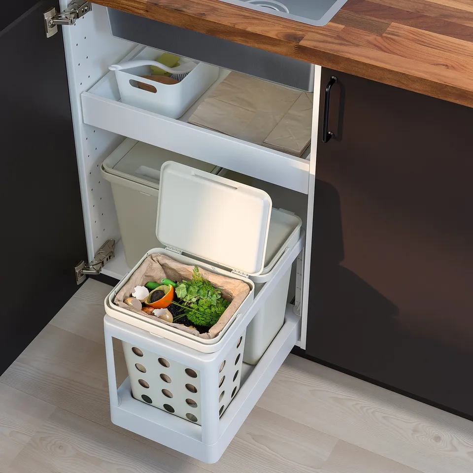 part: HÅLLBAR bin with lid for organic waste