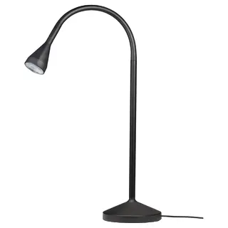 NÄVLINGE LED work lamp, black, Length 66 x Height 52 cm