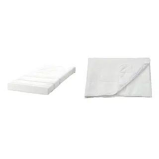 INNERLIG/ÄNGSKORN set: spring mattress for extendable bed + mattress protector, 80x200 cm