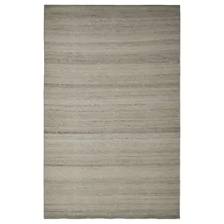 TIDTABELL rug, flatwoven, grey, 133x195 cm