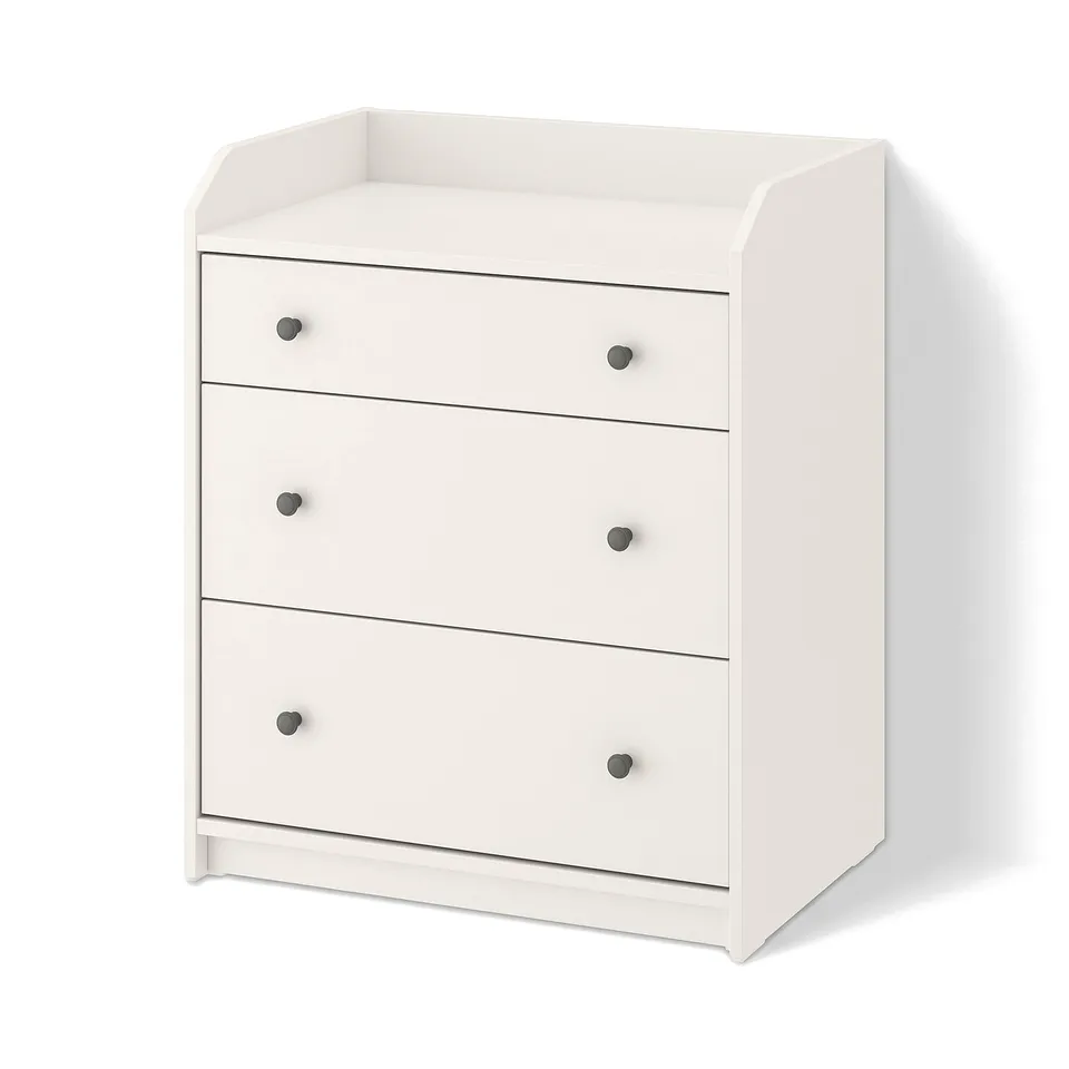 part: HAUGA chest of 3 drawers