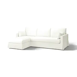 HYLTARP cover f 3-seat sofa w chs lng, left, Hallarp white