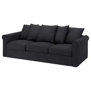 GRÖNLID cover for 3-seat sofa-bed, Hillared anthracite, Width 267 x Depth 98 cm