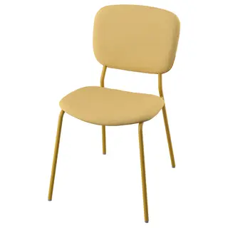 VIHALS chair, yellow/Tibbleby yellow, Width 49 x Depth 55 x Height 81 cm