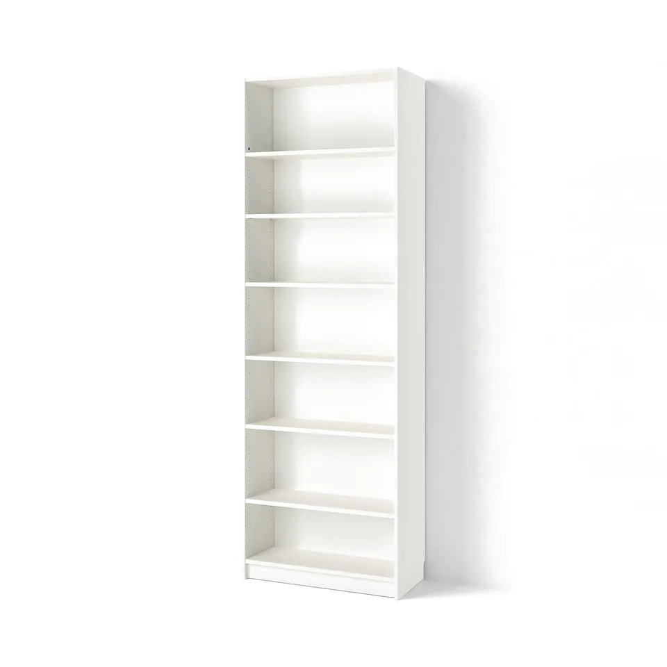 BILLY Bookcase with height extension unit, white, 80x28x237 cm