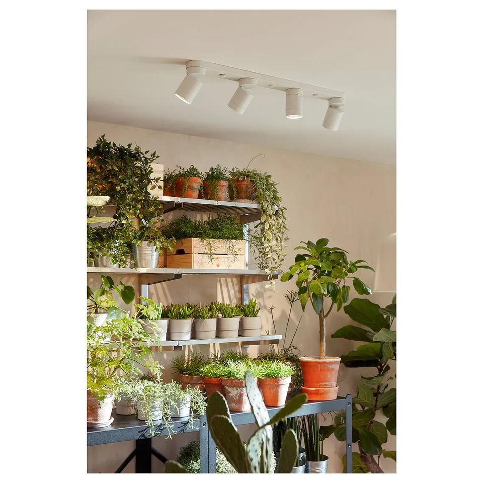 NYMÅNE Ceiling spotlight with 4 spots, white