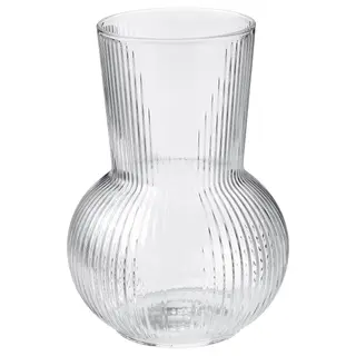 PÅDRAG vase, clear glass, 17 cm