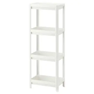VESKEN shelf unit, white, 37x23x101 cm