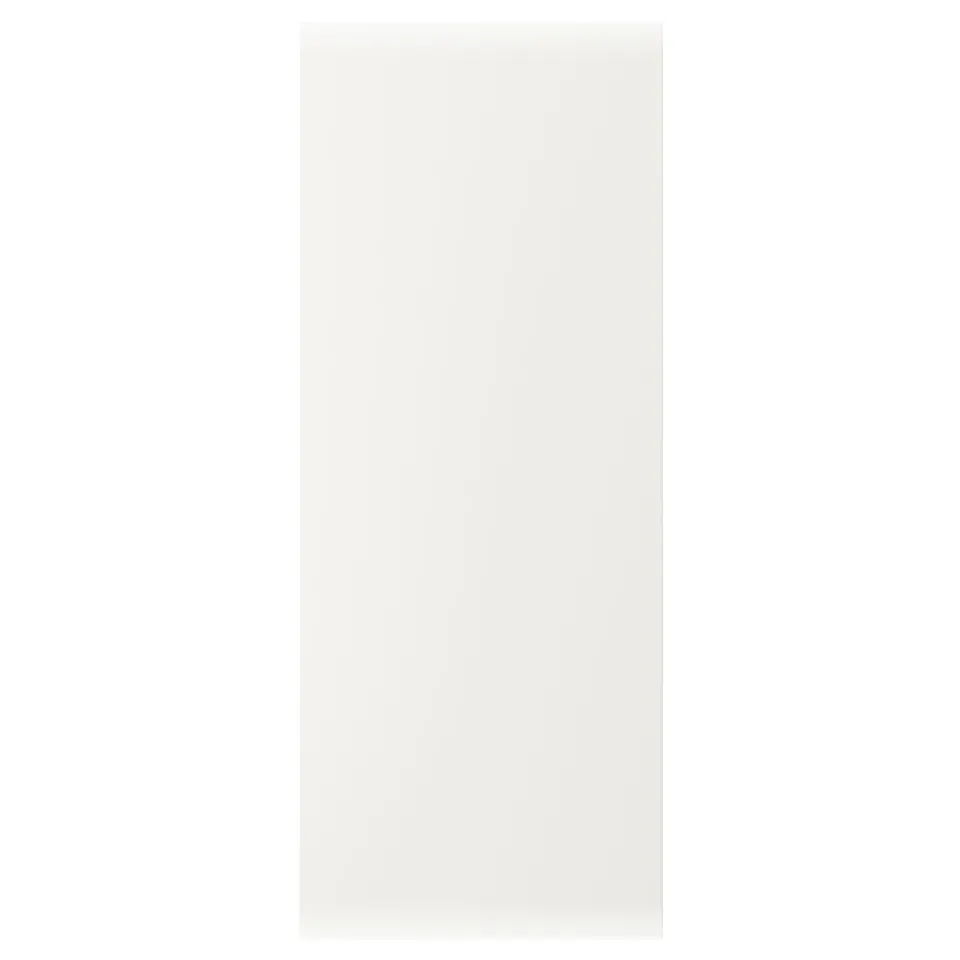 VEDDINGE white kitchen door, rectangular, smooth finish.