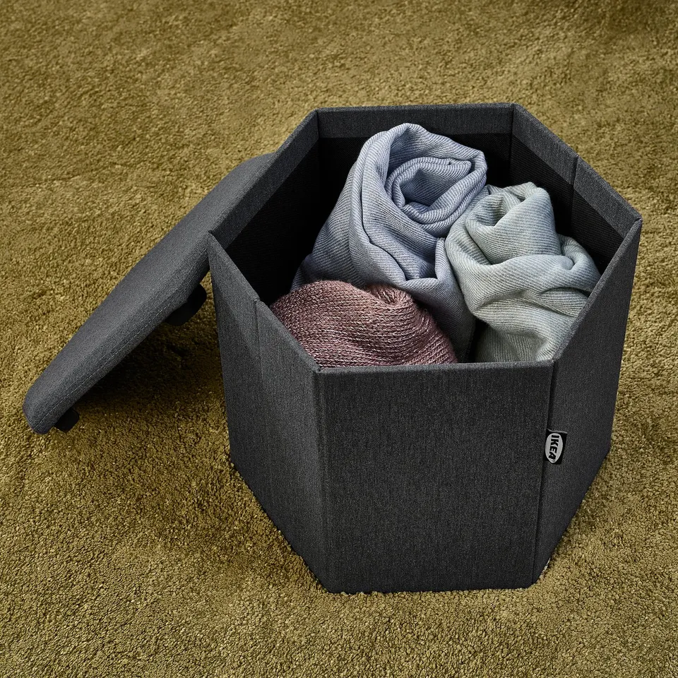 part: KJUGE pouffe with storage