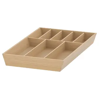 UPPDATERA cutlery tray, light bamboo, 32x50 cm