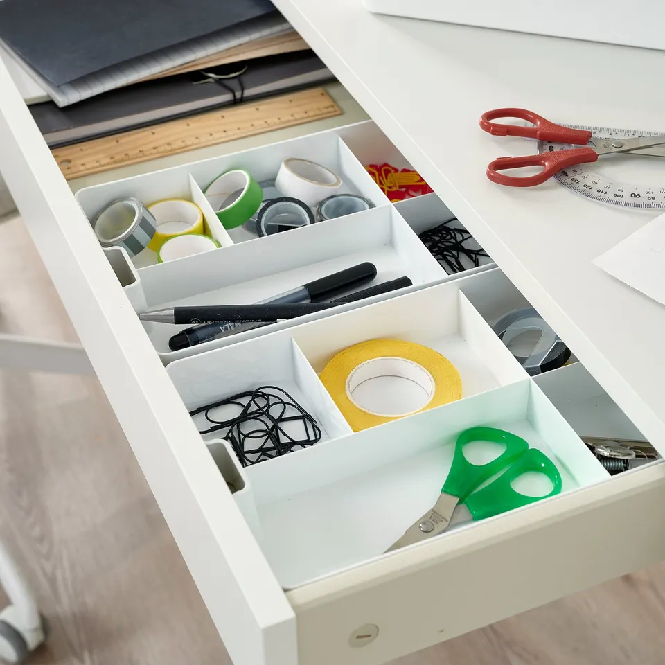 KUGGIS Insert with 5 compartments, white