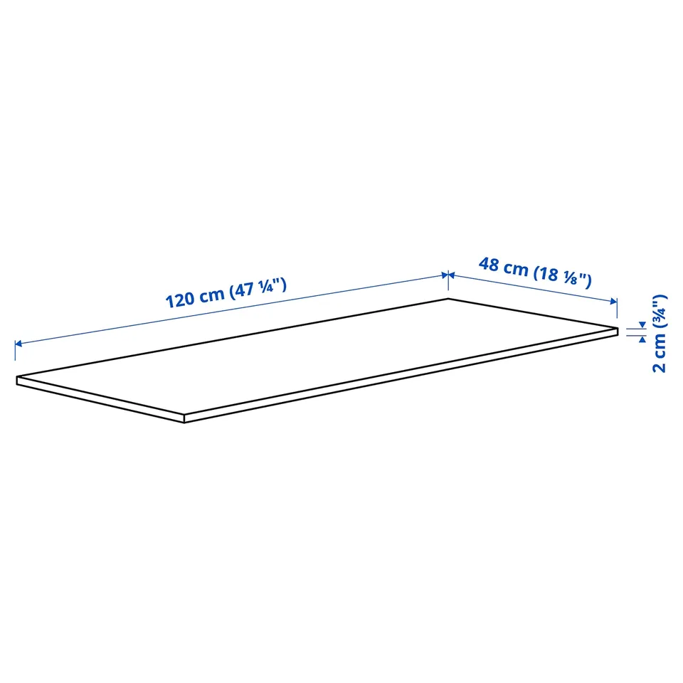 Illustration with measurements for the product: MITTZON.