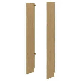 LÅDMAKARE side panel, left + right/oak effect, 35x212 cm