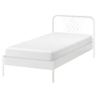 NESTTUN head and footboard, white, 90 cm