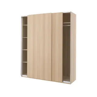 PAX / HASVIK wardrobe, white stained oak effect/white stained oak effect, 200x66x236 cm