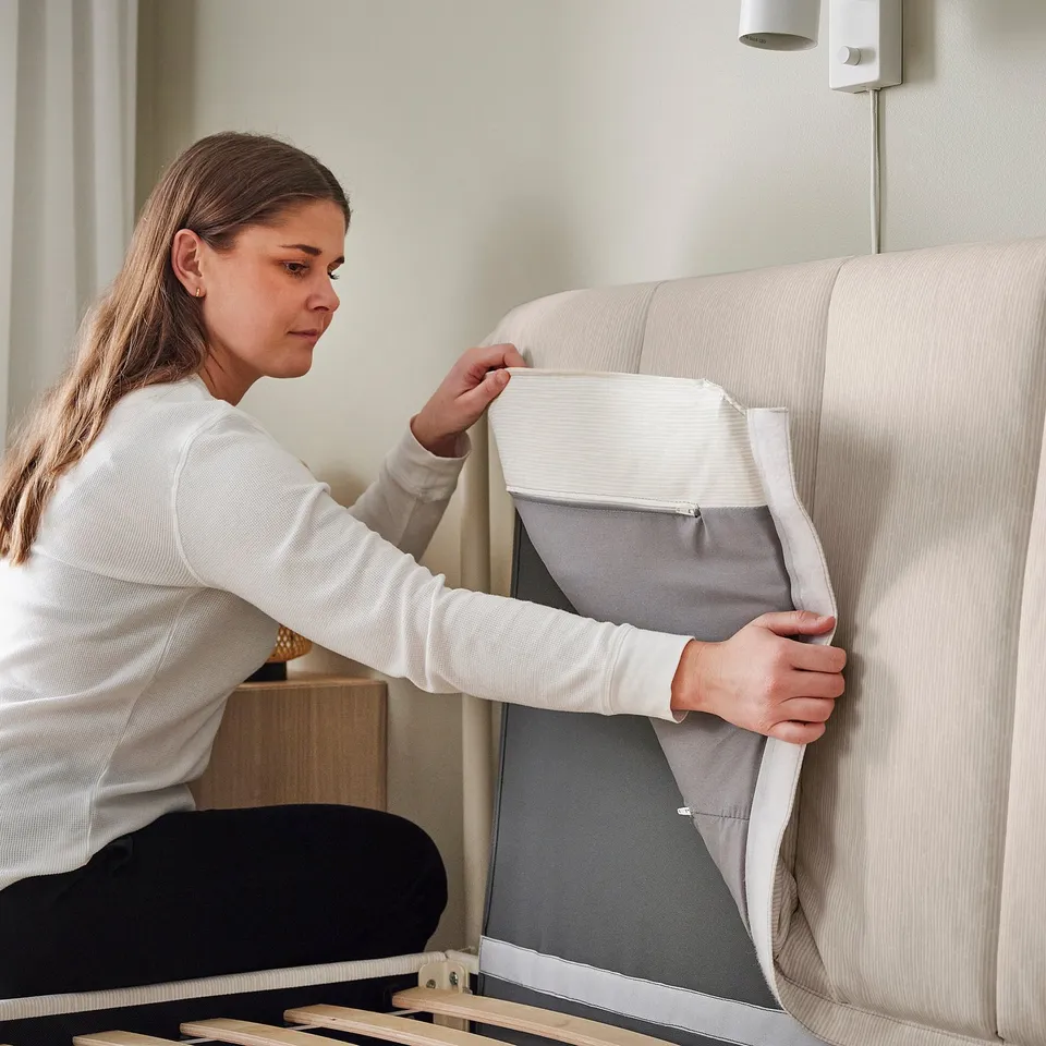 part: TÄLLÅSEN upholstered bed frame