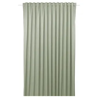 BENGTA block-out curtain, 1 piece, green/with heading tape, 210x250 cm