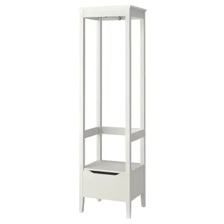 IDANÄS open wardrobe, white, 59x211 cm