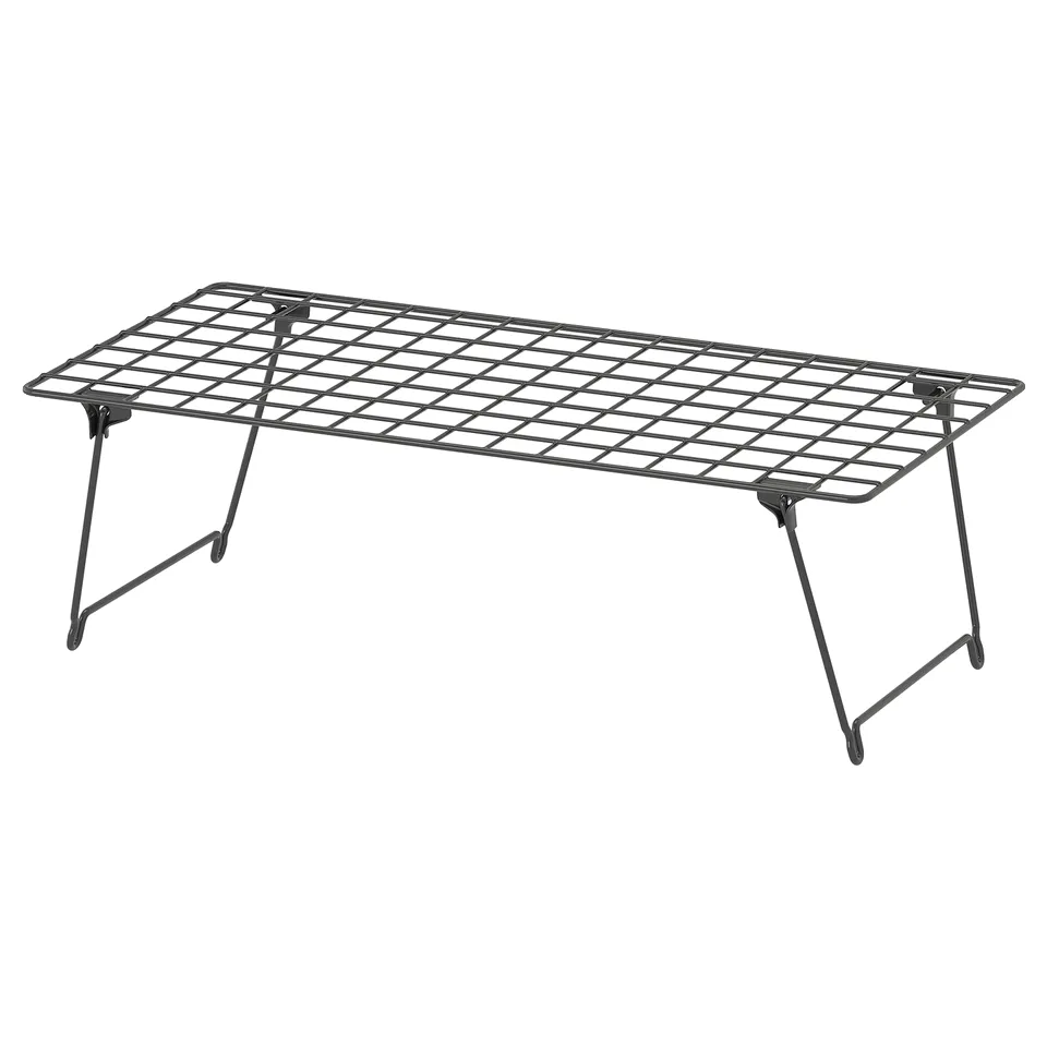 GREJIG Shoe rack, grey, 58x27x17 cm