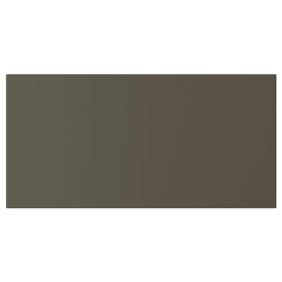 HAVSTORP panel, dark brown, rectangular, smooth finish.