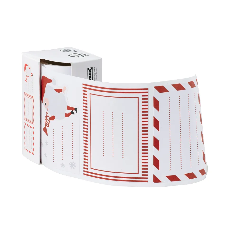 VINTERFINT Stickers, white/red, 50 pack