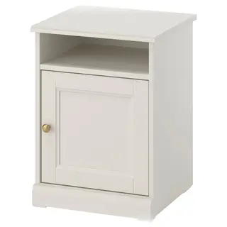 FÅGELFJÄLLET bedside table, off-white, 42x41x56 cm