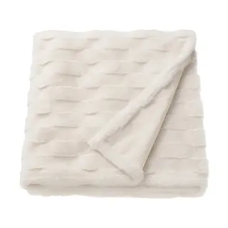 TORPSPIREA throw, white, 130x170 cm