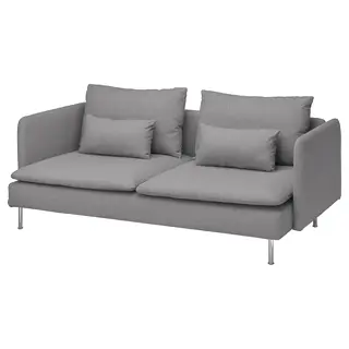 SÖDERHAMN 3-seat sofa, Tonerud grey, Width 198 x Depth 99 cm