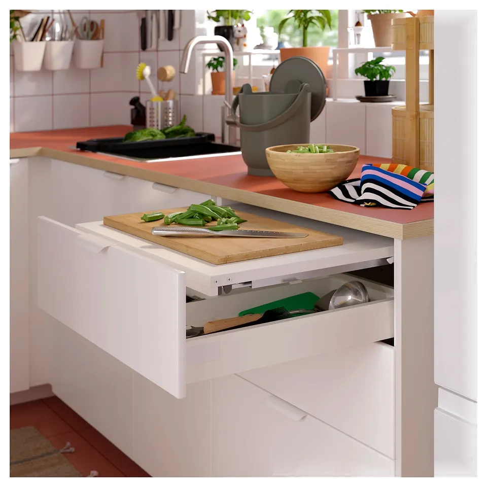 EKBACKEN Worktop, terracotta effect/laminate, 186x2.8 cm