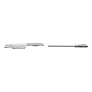 IKEA set: vegetable knife + sharpening rod, stainless steel + diamond steel stainless steel, 16 cm