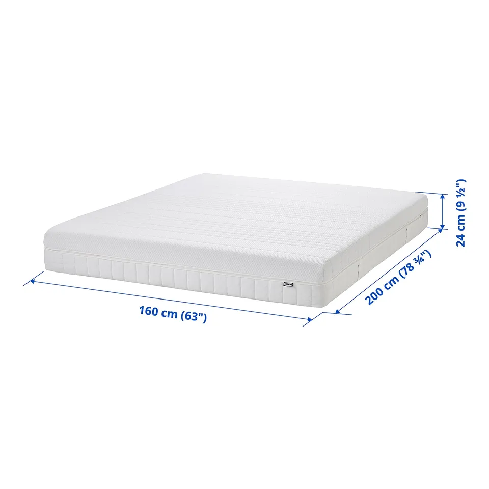 ÅNNELAND Hybrid mattress, firm/white, 160x200 cm
