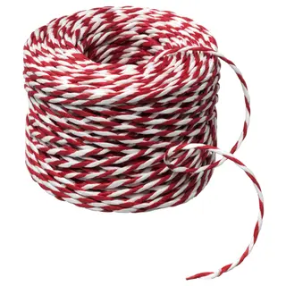VINTERFINT string, white/red, 40 m