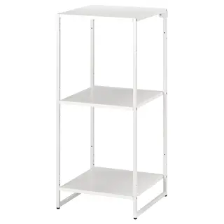 JOSTEIN shelving unit, in/outdoor/metal white, 41x40x90 cm