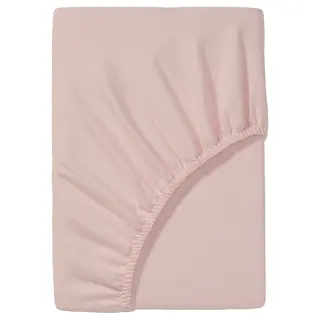 SKALFJÄLLET fitted sheet, pink, Length 200 x Width 150 cm