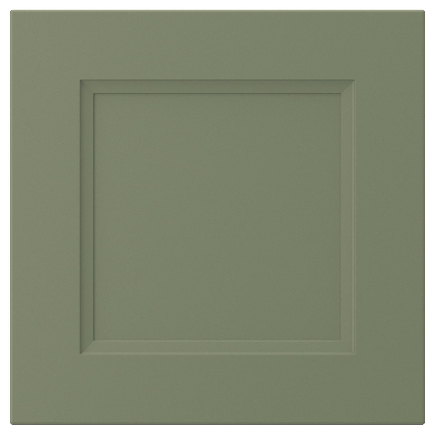 AXSTAD drawer front, grey-green, 40x40 cm