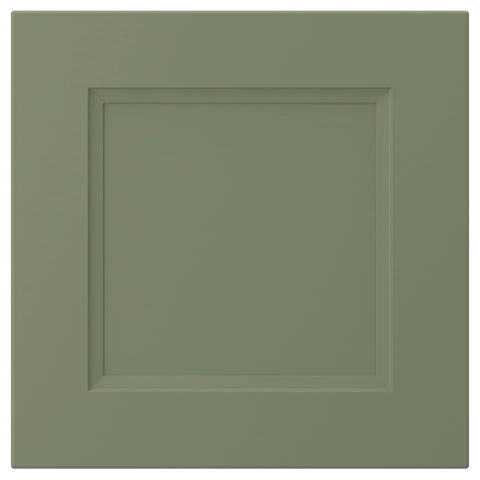 AXSTAD - sage green cabinet door - square shape - simple design - recycled plastic foil