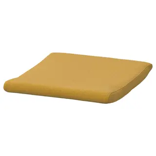 POÄNG footstool cushion, Kelinge dark yellow, Length 52 x Width 56 cm