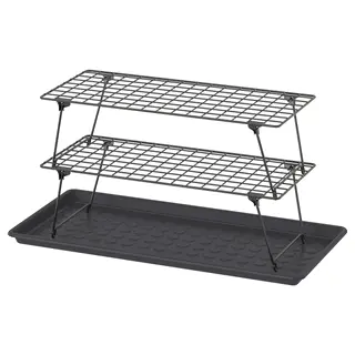 GREJIG / BAGGMUCK hallway furniture, set of 3, grey, 58x27x17 cm