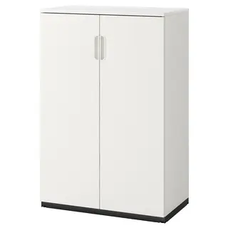 GALANT cabinet with doors, white, 80x120 cm