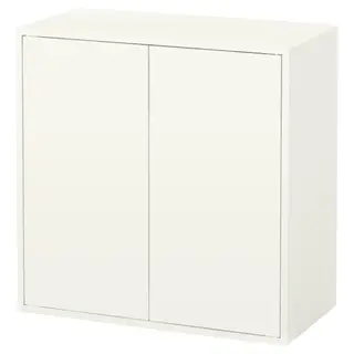 EKET cabinet w 2 doors and 1 shelf, white, 70x35x70 cm